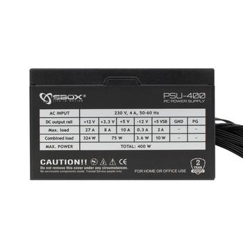 Sbox PCC-12 MicroATX + PSU-400
