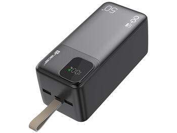 Tracer 47825 Prime-V5 50000mAh QC22.5W+PD20W Power Bank, Black