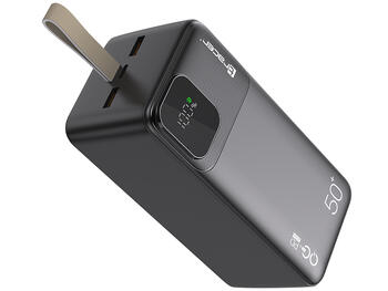 Tracer 47825 Prime-V5 50000mAh QC22.5W+PD20W Power Bank, Black