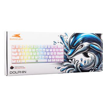 Baracuda DOLPHIN-W-RED BGK-03211 US Mechanical Red Switches, White