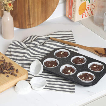 Salter BW07035BRMFOB Megastone 6 Cup Muffin Pan