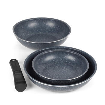 Russell Hobbs RH03296 Nightfall Stone 4-Piece Smart Clip Fry Set