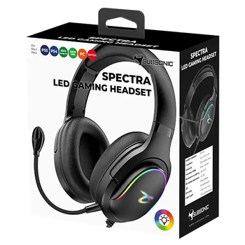 Subsonic Spectra LED Gaming Headset Black