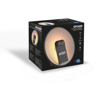 NASA SPC600  Bluetooth Speaker/ Alarm Clock/ Wireless Charger
