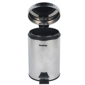 Beldray LA038098SSPFEU7 Soft-Close Pedal Bin 3 Litre, Stainless Steel