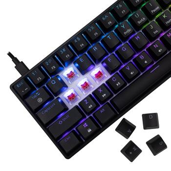 White Shark SHINOBI-2-B-US-RED.SW GK-004111 US Red switch, Black