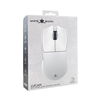 White Shark LUCAN-W WGM-5022 12000 DPI Wireless Gaming Mouse, White