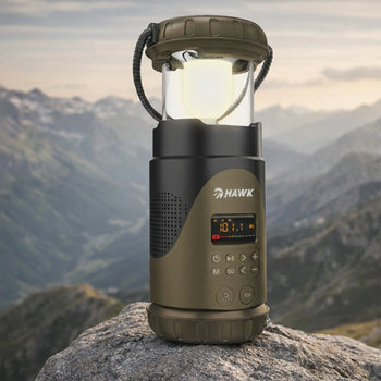 Hawk HWRDI430GN Radio Solar Dynamo With Flashlight