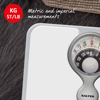 Salter 484 WFEU12 Magnifying Lens Bathroom Compact Mechanical Scale