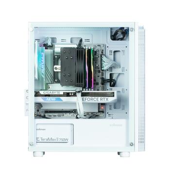 Zalman T4 Plus White Mini Tower Case, 120mm ARGB Fan x1