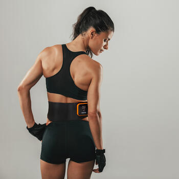 Bodi-Tek BT-ABSH-TOP-EU/1.2 Ab & Back Muscle Strengthener With Heat, Black/Orange