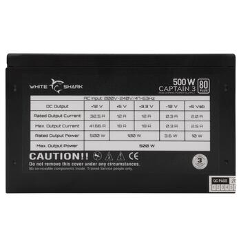 White Shark GPSU-W500F Captain 3 500W 80+ RGB