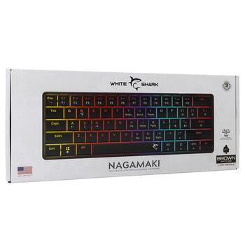 White Shark GK-006131 Nagamaki Black-Mechanical / US-Brown.SW