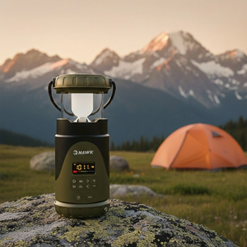 Hawk HWRDI430GN Radio Solar Dynamo With Flashlight