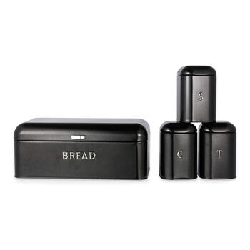 Salter BW14045B Boston 4-Piece Countertop Set, Black