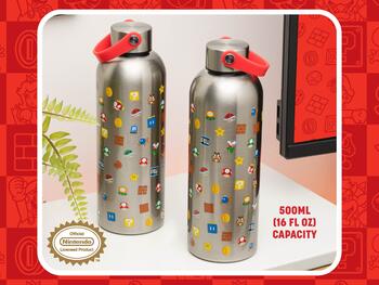 Paladone Super Mario Metal Water Bottle whit Carry Loop