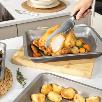 Salter BW13675 Essentials 3-Piece Roasting Tray Set