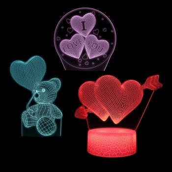 Manta SNL115RGB LED lamp Light decoration Heart RGB 3D
