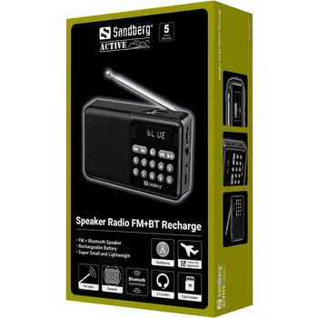 Sandberg 421-18 Speaker Radio FM+BT Recharge