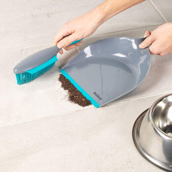 Beldray LA034191UFPEU7 Anti-bac Pet Plus+ Rubber Head Dustpan & Brush Set