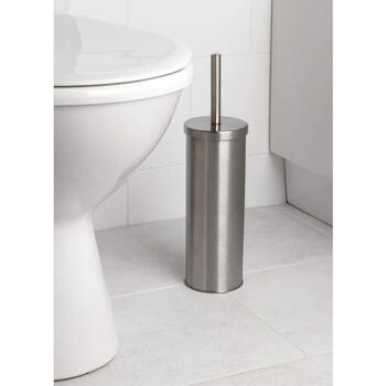 Beldray LA059451SS2FEU7 Toilet Brush & Holder, Stainless Steel