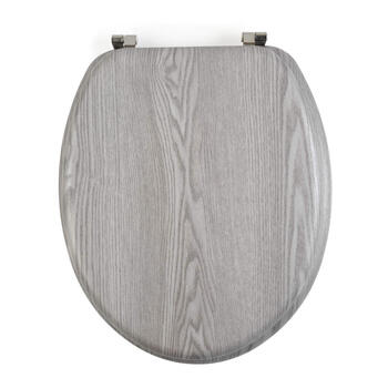 Beldray LA00000074GRYPEU7 Wooden Toilet Seat