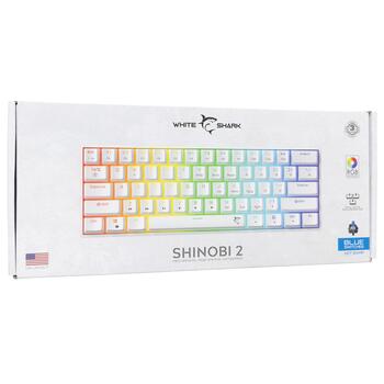 White Shark GK-004221 Shinobi 2 Blue switch, White US