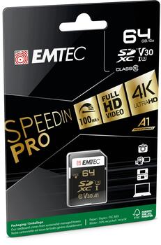 Emtec SDXC 64GB UHS-I U3 SpeedIN Pro