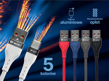 Tracer 47486 USB A - USB C M/M 1m Cable Black