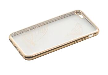 Tellur Cover Silicone for iPhone 7 Butterfly gold