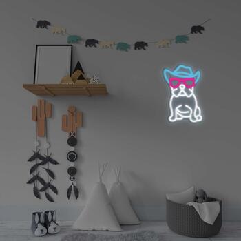 Manta SNL114MT Style Neon Lights BULDOG WITH GLASSES