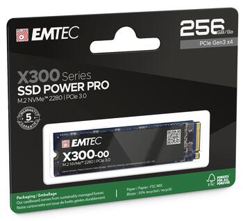 Emtec SSD M2 NVMe PCIe 3 X300 256GB Power Pro