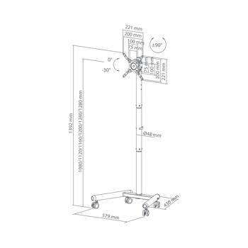 Sbox FS-622 LED TV Floor Mount