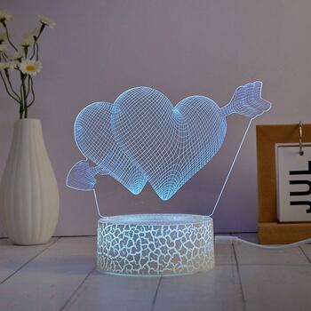 Manta SNL115RGB LED lamp Light decoration Heart RGB 3D