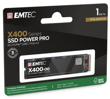 Emtec SSD M2 NVMe 2280 PCIe 4.0  X400 1TB Power Pro