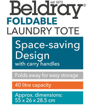 Beldray LA032142DFEU7 Foldable Laundry Tote