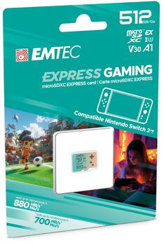 Emtec SDXC 512GB Express Gaming UHS-I V30 A1
