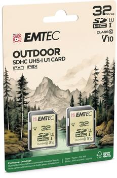 Emtec SDHC 32GB UHS-I U1 V10 Outdoor 2 pcs