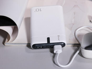 Tracer 47515 EnerGo 10000mAh Power Bank white/black