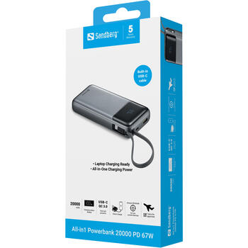 Sandberg 421-29 All-in1 Powerbank 20000 PD67W