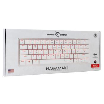 White Shark GK-006211 Nagamaki White-Mechanical-Red.SW