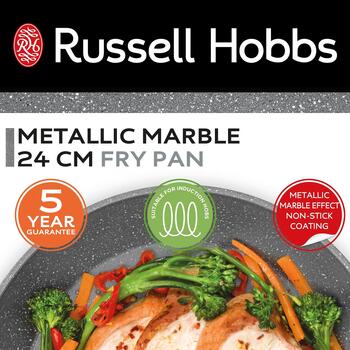 Russell Hobbs RH027991EU7 Metallic Marble 24cm Fry Pan