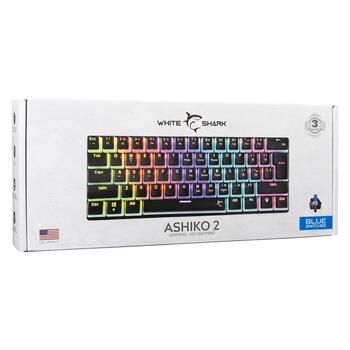 White Shark ASHIKO-2 BLACK/BLUE GK-2202 Black/Blue US