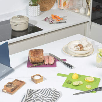 Salter BW047683EU7 Multicoloured 4-Piece Chopping Board Set