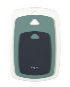 Progress BW13976G Neutrals 3 Piece Double-Sided Chopping Board Set