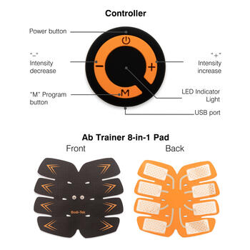 Bodi-Tek BT-ABTR5-EU/1.1 Ab Trainer Black/Orange