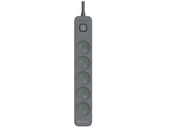 Tracer 47023 Power Line+ Graphite 1.8 m (5 outlets)