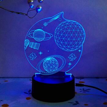 Manta SNL118RGB LED lamp Light decoration Kosmos RGB 3D