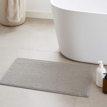 Beldray LA00000099NEU7 Anti-mould Memory Foam Bath Mat 50 x 80 cm, Grey