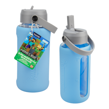 Paladone Minecraft Glass Water Bottle